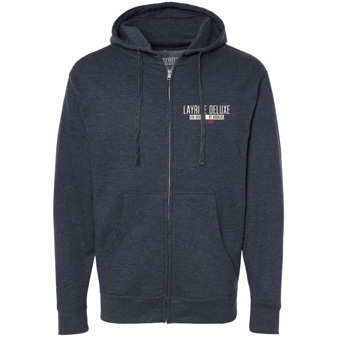 Poker Chip- Navy Zip Up Hoodie - Image 2