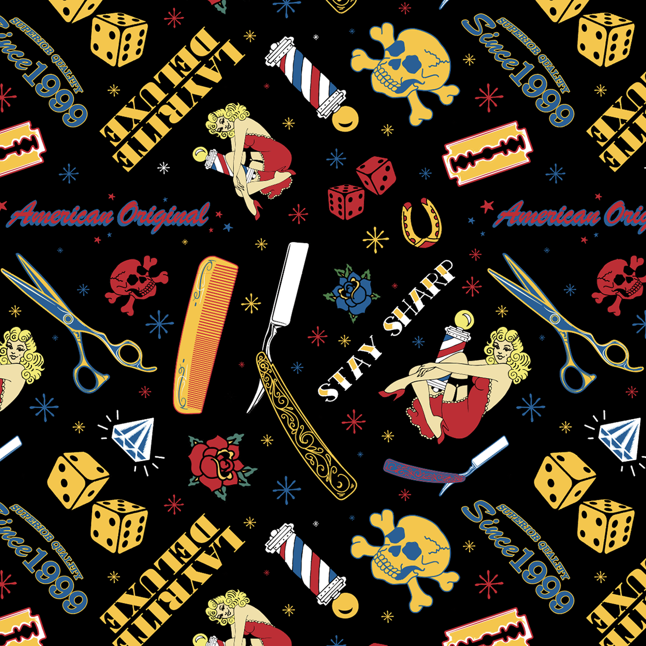 Stay Sharp Limited Edition Black Chair Cloth - Image 2