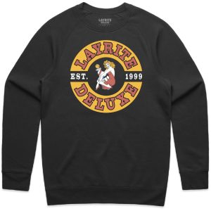 Tin Sign- Black Crew Sweater